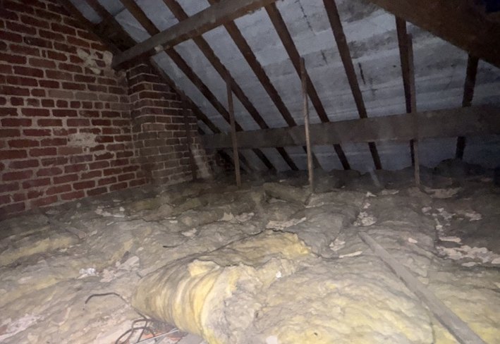 Loft before insulation work