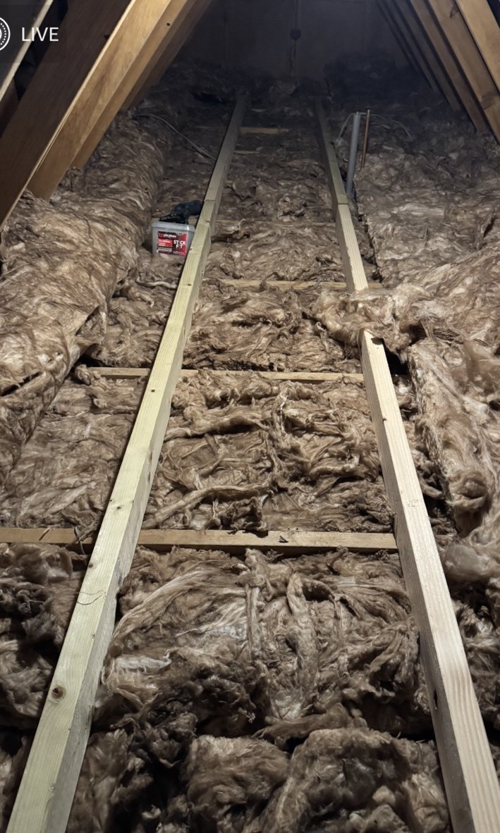 Raised timbers for loft boarding